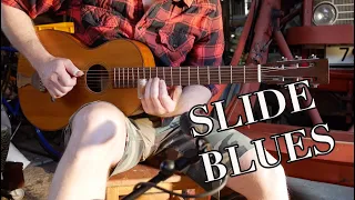 OPEN G MINOR SLIDE BLUES with the old Bahco Post Drill