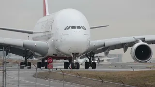 Emirates A380 Departure from  YYZ 2023-12-24