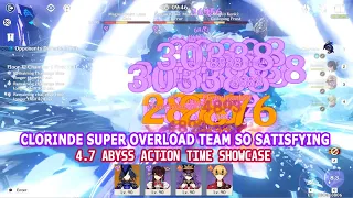 Clorinde Chevreuse Beidou Thoma Super Overload Team So Satisfying - 4.7 Abyss Action Time Showcase