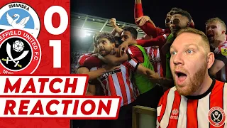 OH I DO LOVE A LAST MINUTE WINNER | Swansea 0-1 Sheffield United - Match Reaction