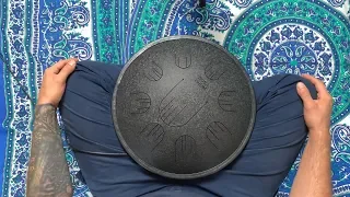 Relax music steel tongue drum by NovaDrum | D Celtic Minor scale (tank drum, handpan)