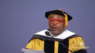 Spike Lee at the Johns Hopkins University Commencement 2016