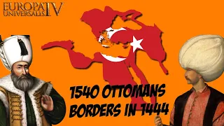 EU4 1540s Ottomans in 1444 - Timelapse