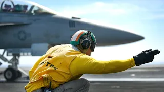 A Day In The Life Of A Shooter On An Aircraft Carrier (Catapult Officer)