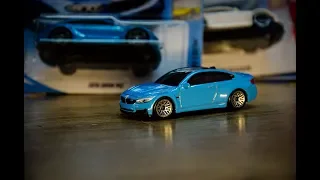 Custom Hot Wheels BMW M4 F82 Yas Marin Blue (My first HW custom)