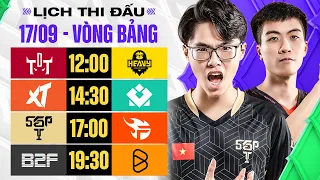 TDT VS HEV I XT VS MDH I SGP VS FL I B2F VS BOX - ĐTDV MÙA ĐÔNG 2022 - VÒNG BẢNG NGÀY 17/09