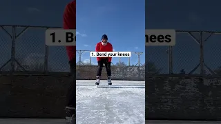 How to Ice Skate 🔥🤯 #iceskating #skating #tutorial #tips #shorts