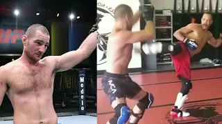 Sean Strickland sparring Raymond Daniel's for Uriah Hall