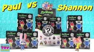 Paul vs Shannon | Disney Zootopia Funko Mystery Minis Edition Unboxing | PSToyReviews