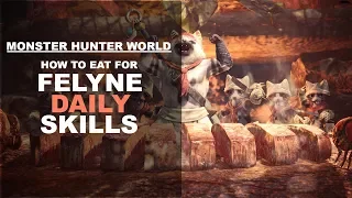 MHW Guide: How to eat for Felyne Daily Skills and what custom slots actually do.