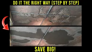 How To PROPERLY Repair Concrete Damaged By Rusted Rebar (Ceilings/Walls/Floors)