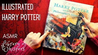 ASMR | 1st Beautifully Illustrated Harry Potter Book! Every Page Show & Tell - Whispered