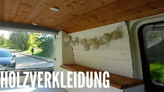 Campervan - DIY Wandverkleidung aus Holz (VW T5 Transporter)