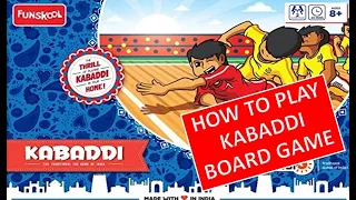 How to play Kabaddi Board game