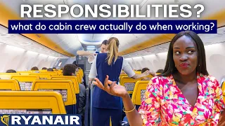 WHAT DO RYANAIR CABIN CREW ACTUALLY DO? (On Aircraft) | Specific Flight Attendants Responsibilities