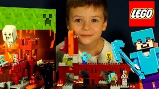 Лего Майнкрафт 2015, 21122 + Мультики. Видео на русском языке. Lego Minecraft