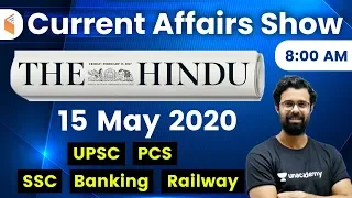 8:00 AM - Daily Current Affairs 2020 by Bhunesh Sir | 15 May 2020 | wifistudy