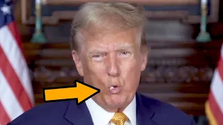 Trump foams at the mouth, struggles to speak, SCARY video