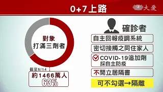 打完三劑了嗎？即起隔離可選0+7