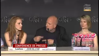 Lawless Full Press Conference - Cannes Film Festival 2012 (Hardy, Chastain, and Pearce)