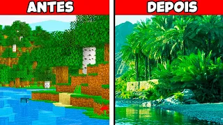 😍 Minecraft, mas com gráficos de VIDA REAL (ultra realista melhor que RTX)