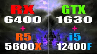 GTX 1630 + INTEL i5 12400F vs RX 6400 + RYZEN 5 5600X || PC GAMES TEST ||