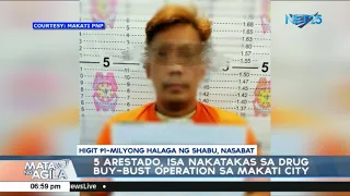 5 arestado, isa nakatakas sa drug buy-bust operation sa Makati City