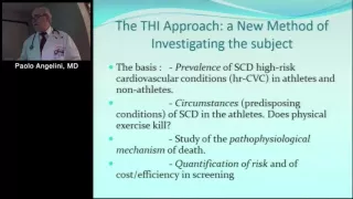 Coronary Artery Anomalies and Prevention of SCD in Athletes (Paolo Angelini, MD)