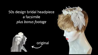 Making a 50s inspired bridal headpiece