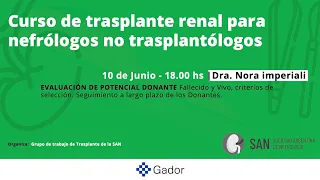 Curso trasplante renal para nefrólogos no trasplantólogos - Clase 2 - Parte 2