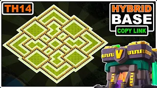 NEW! TH14 HYBRID Base 2023 Copy Link - Clash of Clans