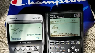 SPEED COMPARISON: HP 50g Vs. CASIO FX-9860GII Calculators