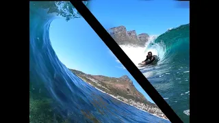 Perfect Shallow Slab Bodyboarding In Cape Town