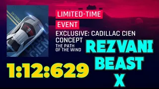 [ TOUCHDRIVE ] Exclusive Cadillac Cien Concept | 1:12:629 with REZVANI BEAST X  | Asphalt 9 Legends