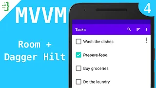 Room Dependency Injection - MVVM To-Do List App with Flow and Architecture Components #4