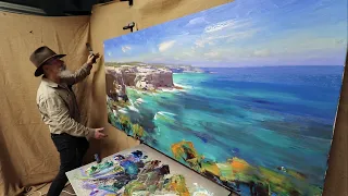 LARGE COASTAL OIL PAINTING / Light and Atmosphere - OCEAN Splendour!