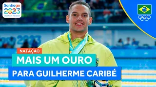 JOGOS PAN-AMERICANOS | GUILHERME CARIBÉ CONQUISTA SEU TERCEIRO OURO, AGORA NO 100M LIVRE