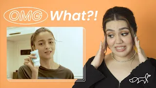 Reacting To Alia Bhatt's Skincare Routine - Foxtale