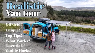 "Our Realistic Van Tour" & "Top Tips" After 1 Year of Van Life!