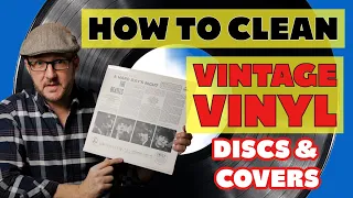 How To CLEAN & RESTORE Vintage Vinyl Albums | Discs & Covers