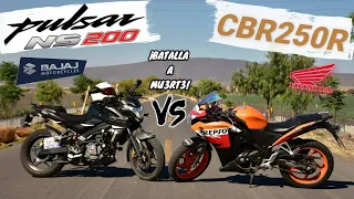 ¡PULSAR NS200 vs CBR250 R!, ¿GANADORA INVICTA? |Aguacate Motovlogs