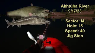 Russian Fishing 4 Akhtuba River Active Catfish Spot 9-17-23