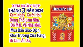 xem ngày tốt tháng 3 năm 2024