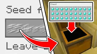 Minecraft : This seed Has 100 DIAMONDS IN A CHEST! (Ps3/Xbox360/PS4/XboxOne/WiiU)