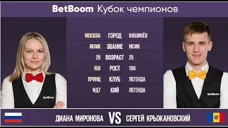 BetBoom Кубок Чемпионов 2022 Д. Миронова (RUS) - С. Крыжановский (MDA) Свободная пирамида 27.06.2022