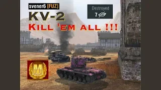 WoTB -- KV-2 Kill 'em all!! -- svener6 [FUZ] - Mastery and Raseniai medal!