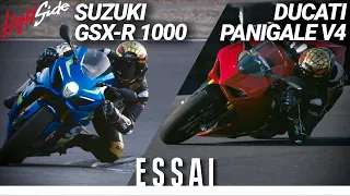 ESSAI : Suzuki GSX-R 1000 et Ducati Panigale V4 : Deux philosophies d'hypersportives