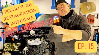 Projet youngtimer peugeot 205 restauration intégrale. 🥵La grosse embrouille sur le faisceau !🥵