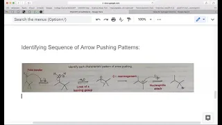 Chem231 Identifying Arrow Pushing Patterns
