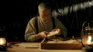 Egyptologist uncovering buried artifacts ASMR (brushing, rubbing, dusting, no talking, late 1800s)